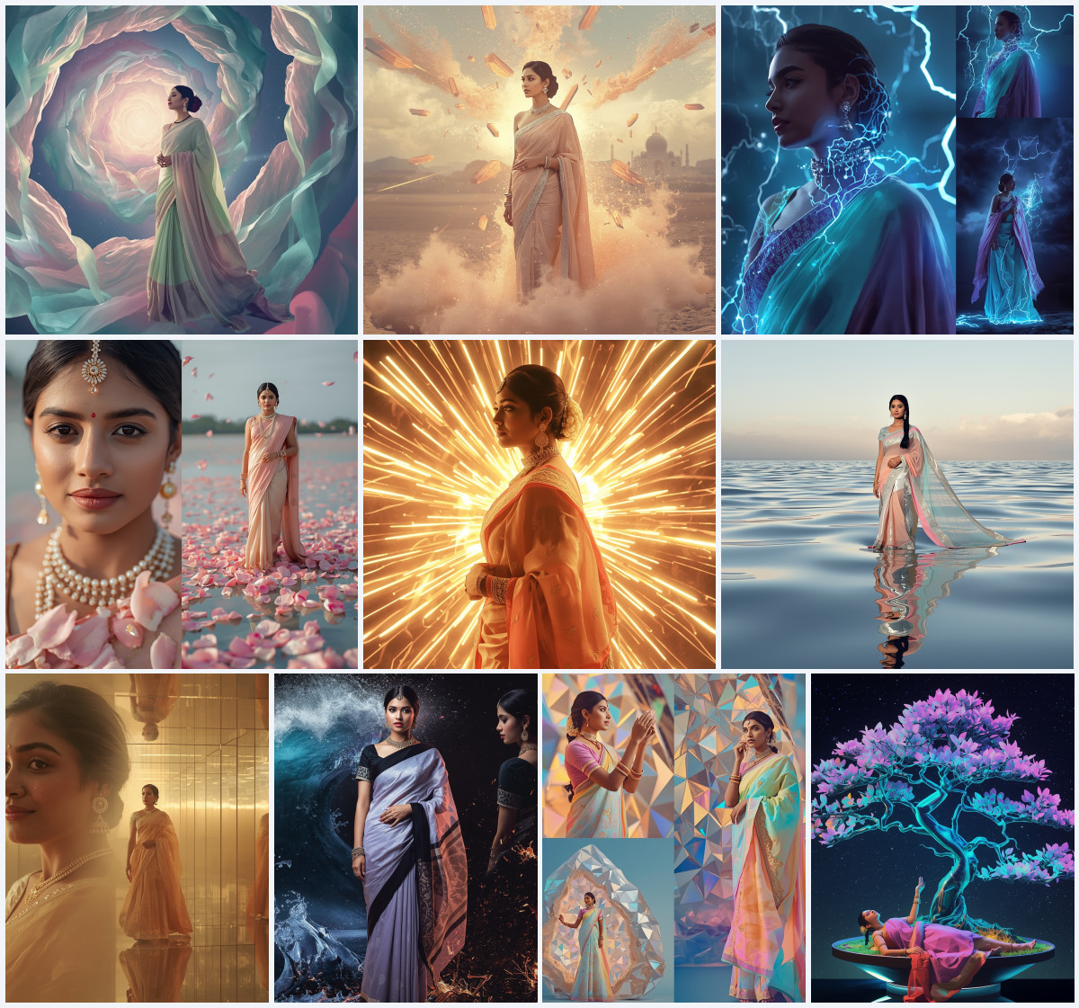 10+ High Detail Saree AI Prompts to Create Sharp Ethnic Fashion Photos with Premium Quality - Main Thumbnail