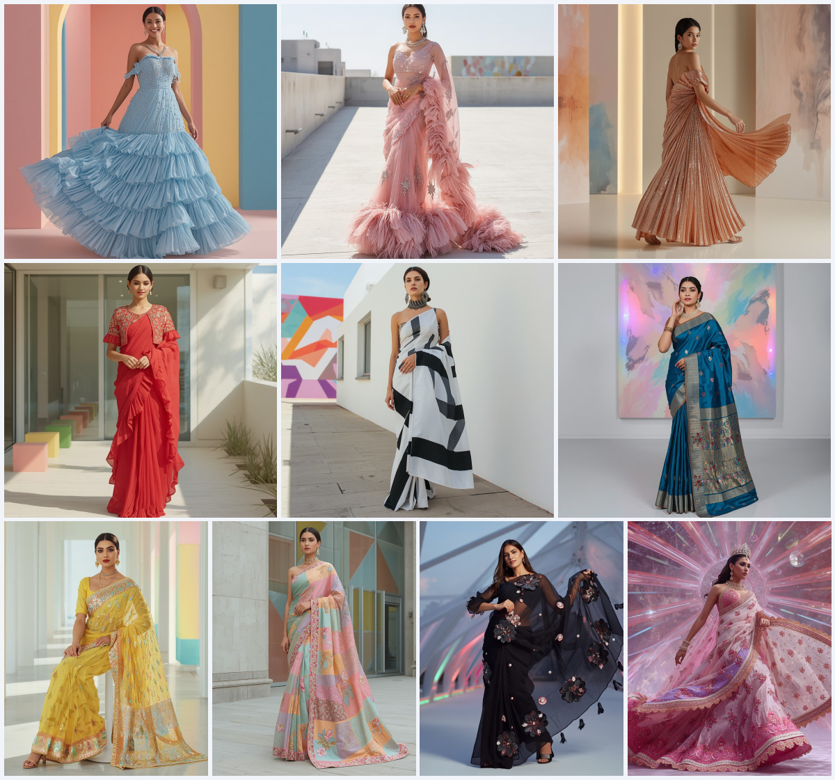 Exceptional ChatGPT guide visualizing intricate pastel chikankari georgette saree concepts for digital styling feeds - Main Thumbnail