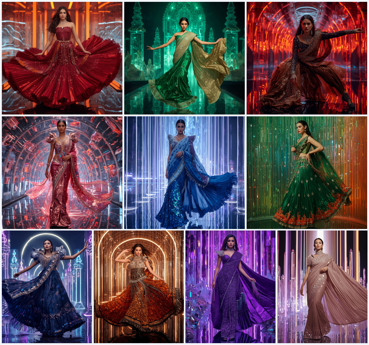 New 10 Elegant Miniature Saree AI Prompts for Young Girl Fantasy Photography - Main Thumbnail
