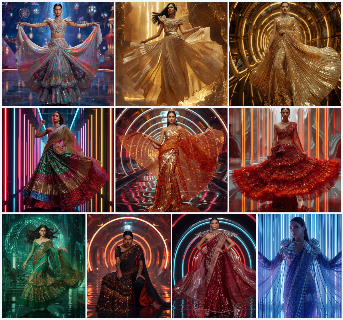 Top 10 Abstract Saree AI Prompts for Artistic Digital Paintings - Main Thumbnail
