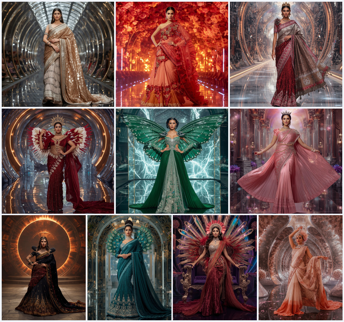 Viral Image Prompt for Gemini: Copper Zari Woven Silk Saree - Main Thumbnail