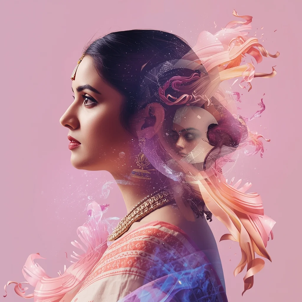 Festive Pastel Saree Infinite Creative Engine Collage | Source of All Prompts Luxury Prompt | Saree Instagram Ai Prompt