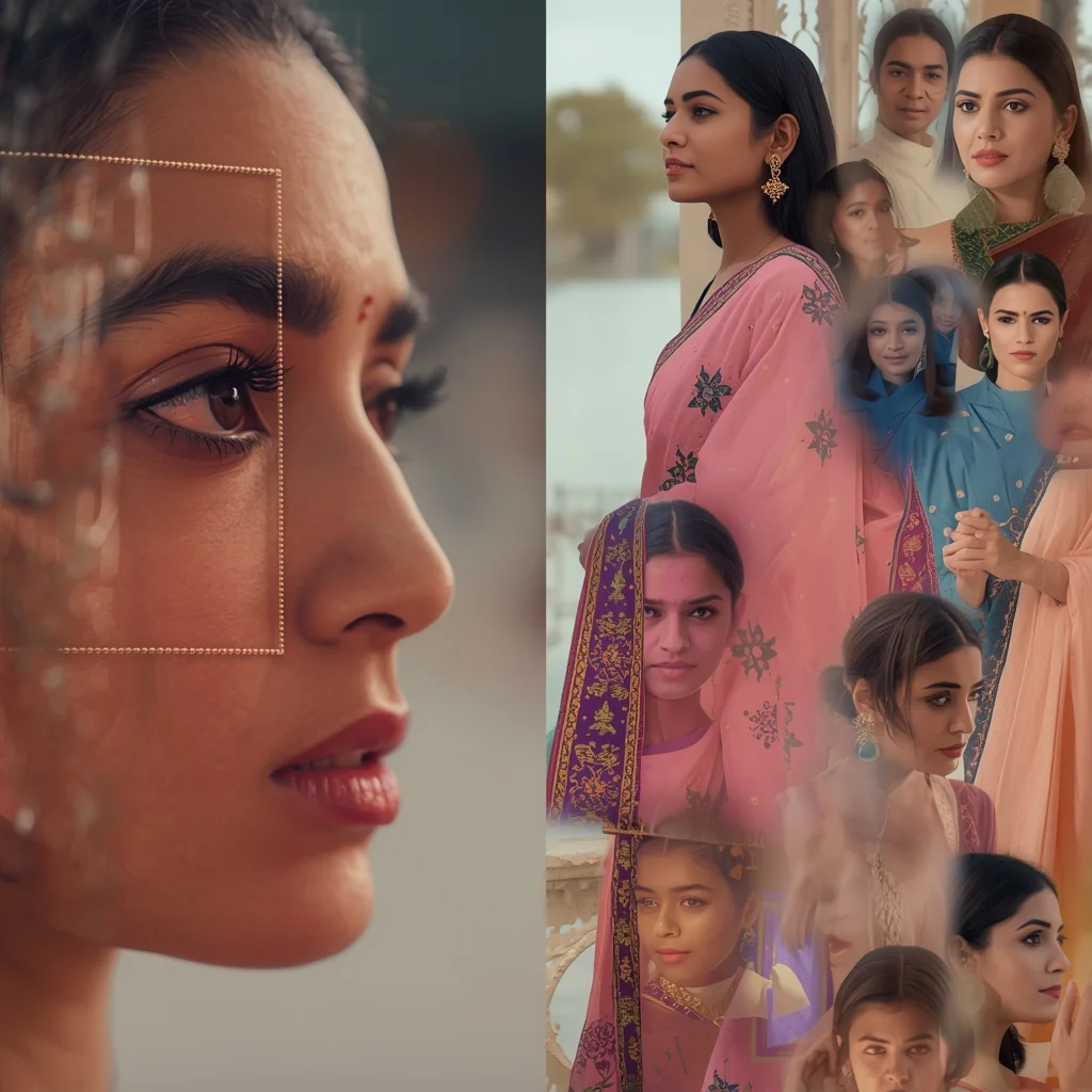 Festive Pastel Saree Infinite Interpretation Field Collage | Meaning Variability Luxury Prompt | Gemini Saree Prompt