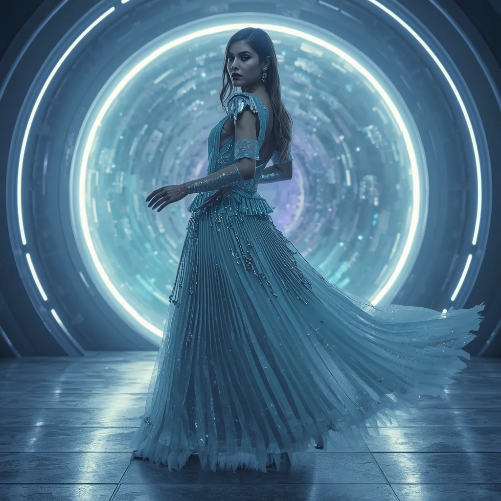 Frozen Aurora Ice Singularity Quantum Armor Saree with Floating Orbital Storm Ring Matrix Nexus Collapse | Prompt Trending Girl 2026