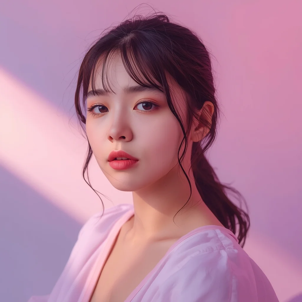Pastel Aesthetic Girl Portrait – Soft Dreamy Instagram Look | Ai Prompts For Social Media Posts
