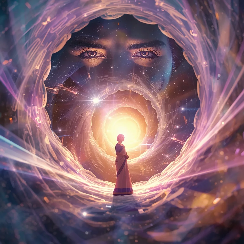 Pastel Saree Hyper Cosmic Singularity Gravity Light Implosion Cinematic Viral Prompt | Prompt Gemini Saree