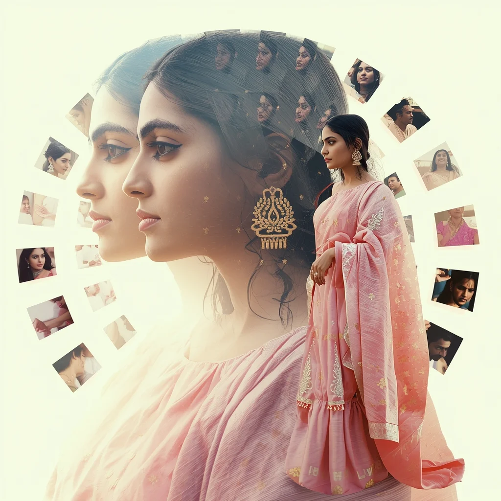 Pastel Saree Hyper Time Recursive Echo Loop Fragment Collapse Cinematic Viral Prompt | Saree Prompt Text To Image