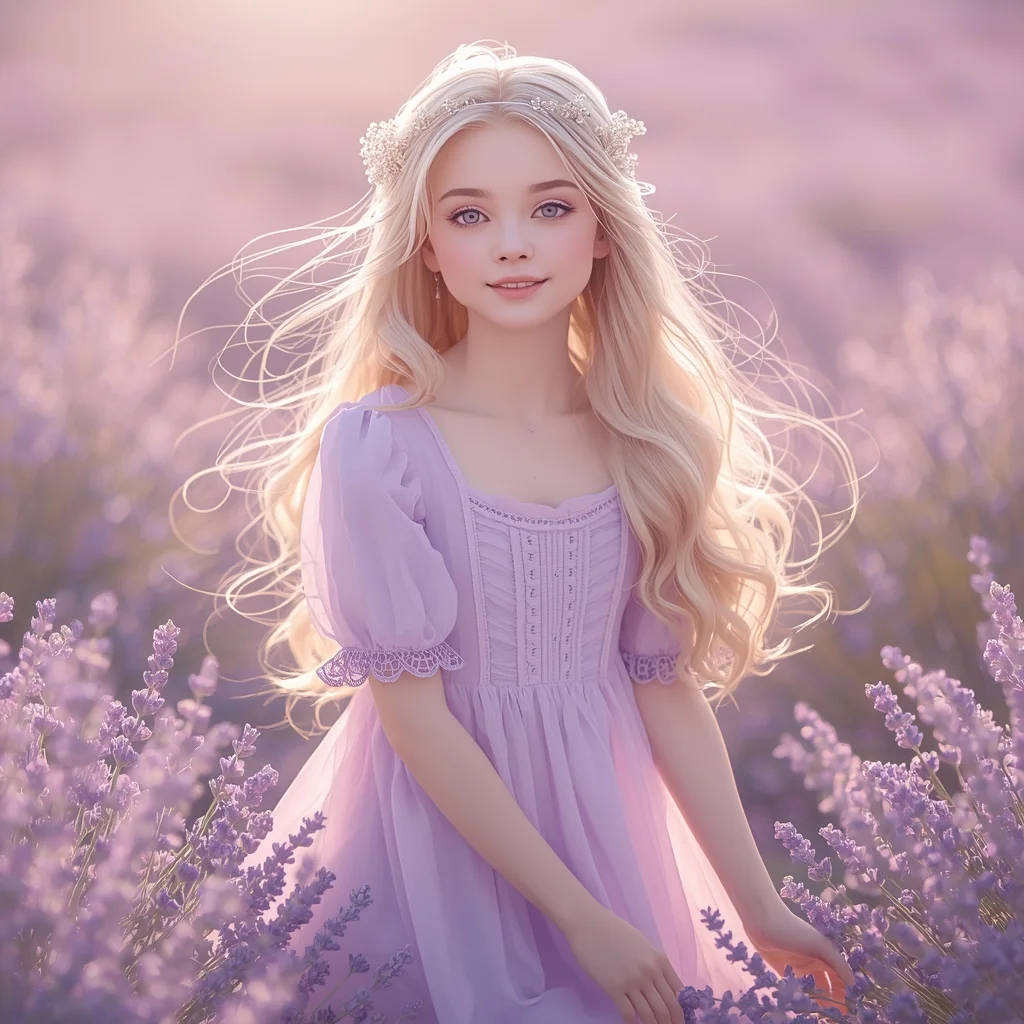 Soft Lavender Dreamy Meadow Glow | Ai Image Prompt