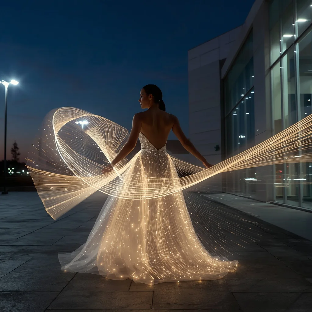 The Ultimate Light Trail Gown | Ai Prompt For Social Media